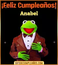 GIF Meme feliz cumpleaños Anabel